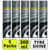 5X Car Pride Tyre Shine Spray 300ml Spray Paint